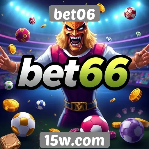 Variedade de jogos disponíveis no bet06